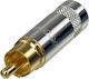 Neutrik Nys-352g Rca Phono Male Plug Nickel Gold