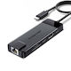 Lemorele TC93 USB-C Docking Station mit HDMI 4K PD Ethernet Schwarz