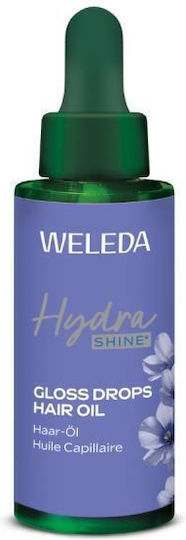 Weleda Hydrashine Gloss Drops Serum Μαλλιών για Θρέψη , Λάμψη & Λείανση 30ml