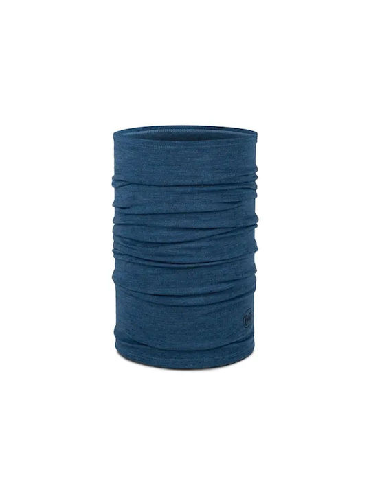 Buff Merino Athletic Neck Warmer Blue