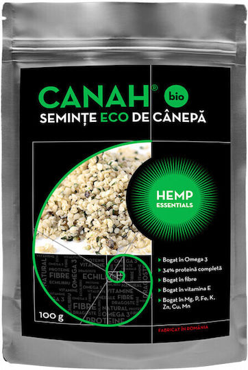 Organic Hulled Hemp Seeds 100g Canah