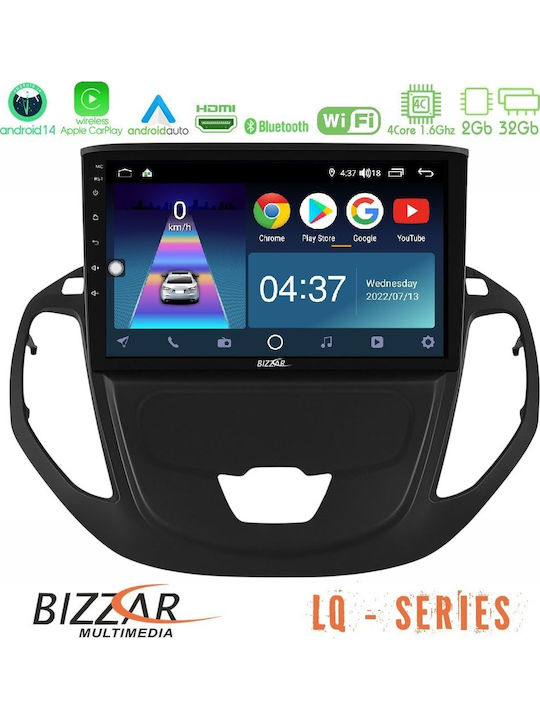 Bizzar Car Audio System for Ford Transit Courier 2015-2023 (Bluetooth/USB/WiFi/GPS/Apple-Carplay/Android-Auto) with Touch Screen 9"