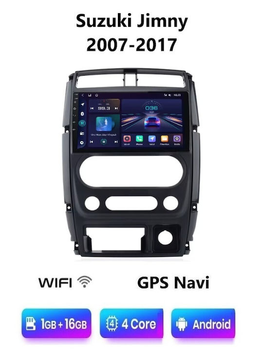 Car Audio System for Suzuki Jimny 2007-2017 (Bluetooth/USB/WiFi/GPS/Apple-Carplay/Android-Auto) with Touch Screen 9"