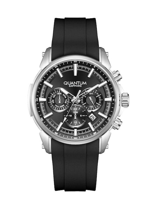 Quantum Dual Time Men's Watch 41.5mm Battery wi...
