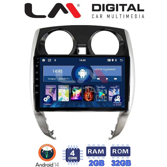 LM Digital Ηχοσύστημα Αυτοκινήτου για Nissan Note 2013 2020 (Bluetooth/USB/WiFi/GPS)