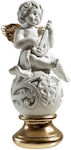 Decorative Cherub Polyester Lute Gold Base 19 C...