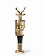 Zen Collection Christmas Plastic Figure Reindeer Black Length 7.5cm