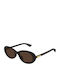 Bottega Veneta Women's Sunglasses with Gray Plastic Frame and Pink Lens BV1415SK 002