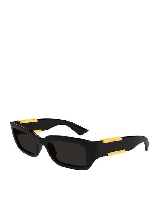 Bottega Veneta Unisex Sonnenbrille mit Schwarz Kunststoff Gestell und Schwarz Linse BV1406S 001