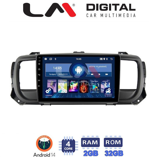 LM Digital Car Audio System for Peugeot Expert Opel Vivaro Fiat Scudo Toyota Proace Citroen SpaceTourer / Jumpy 2016> (Bluetooth/USB/WiFi/GPS/Apple-Carplay/Android-Auto)