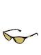 Bottega Veneta Women's Sunglasses with Brown Tartaruga Plastic Frame and Yellow Lens BV1414S 002