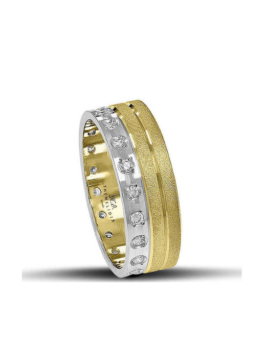 Themelidis Jewels Wedding Rings Bicolour 18K