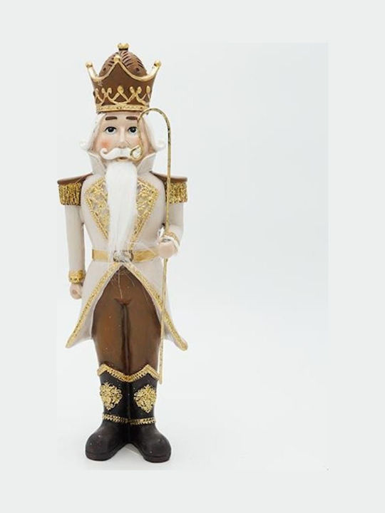 Polyresin Nutcracker Crown Beige – 9.5x30.5cm 317.001.0089.08