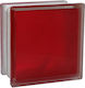 Glasbaustein Conny Rot Matt 19x19x8