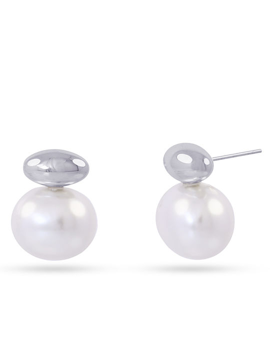 Anartxy Earrings made of Steel with Pearls