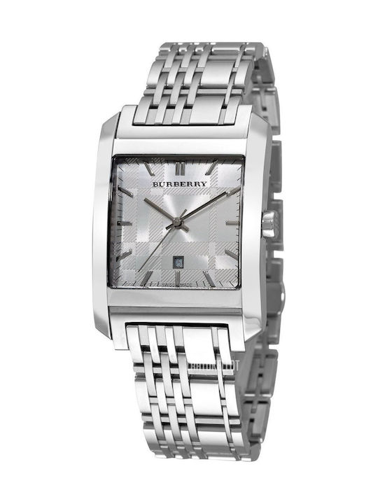 Burberry Ρολόι Μπαταρίας με Μεταλλικό Μπρασελέ