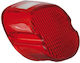 Rear Taillight Lens Crystal Red Harley-Davidson 73-98 1999 Softail Laydown Taillight Lens Red