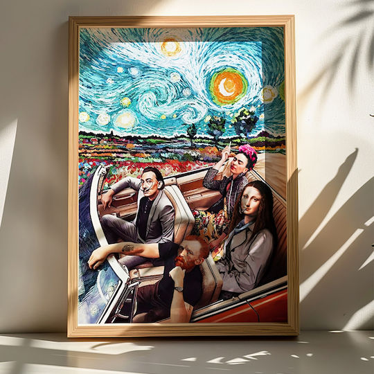 Pakketo Heavento Ölgemälde Replik des Van Gogh Hölzernes