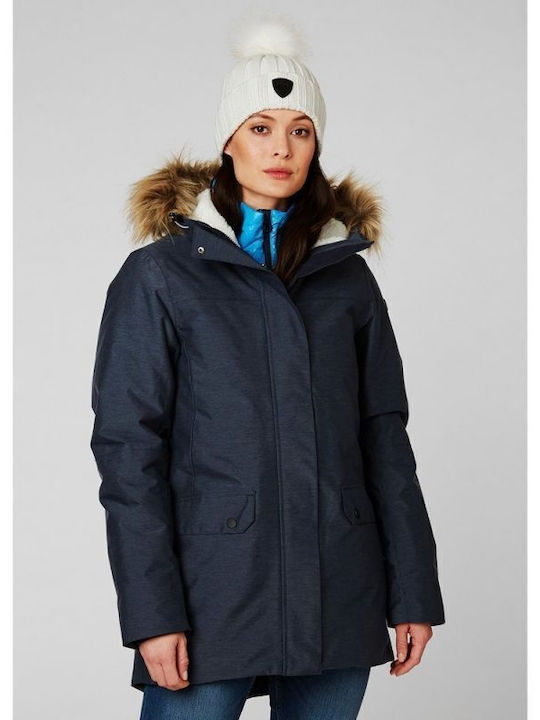 Jachetă de femei tip parka Negru