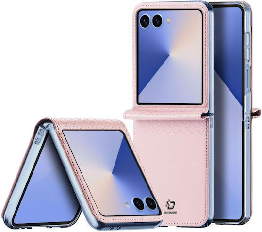 Dux Ducis Bril Buchen Sie Leder Rosa (Galaxy Z Flip7)