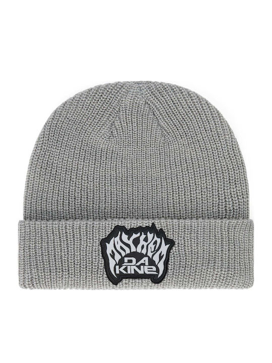 Beanie Unisex Beanie with Rib Knit in Gray color