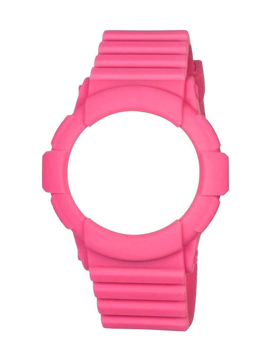 WATX & CO Καουτσούκ Λουράκι Ροζ 43mm