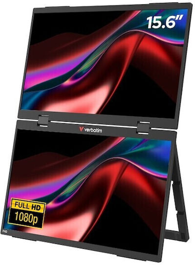 Verbatim B51261461 IPS HDR Portable Monitor 15.6" FHD 1920x1200 with Response Time 10ms GTG