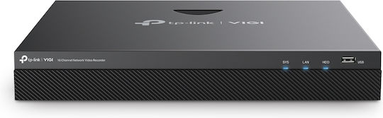 TP-LINK Nvr2016h v2 Überwachungs-Videorekorder NVR 16 Kanäle mit Auflösung 4K VIGI NVR2016H v2.0