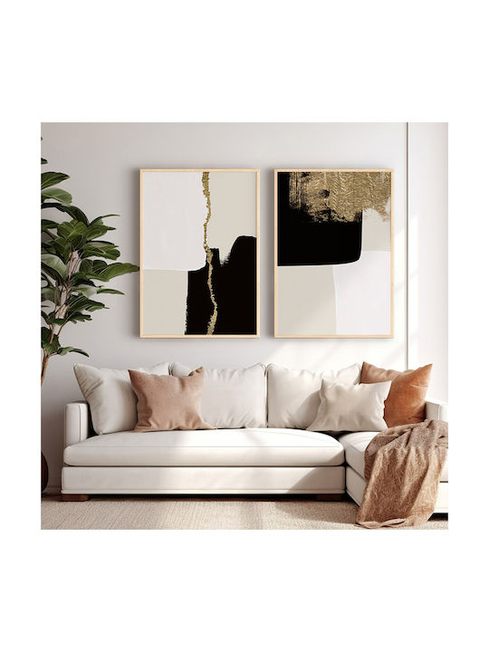 Pakketo Ferdon Δίπτυχος Πίνακας Ελαιογραφία Ξύλινος 33x48cm