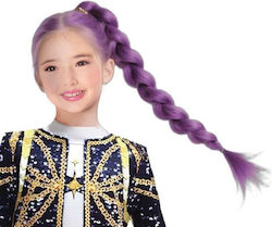 Pălărie de Carnaval cu Codițe Violet
