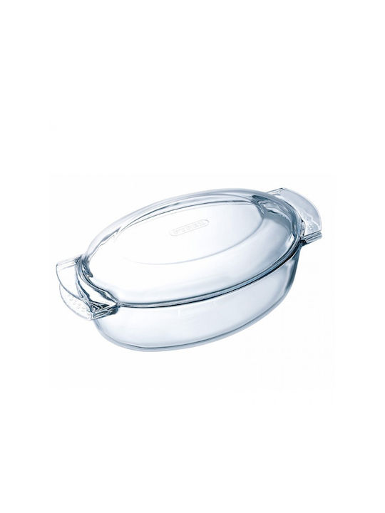Pyrex Oval Vas de Gătit Rezistent la Căldură Sticlă 5800ml 1buc