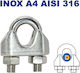 M8248-d6 Wire Rope Clamp Ø6mm Inox A4-aisi 316