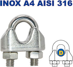 M8248-d3 Σφιγκτήρας Συρματόσχοινου Ø3mm Inox A4-aisi 316