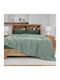 Lino Home Cocoon Κουβέρτα Πικέ Υπέρδιπλη 240x260εκ. Μέντα