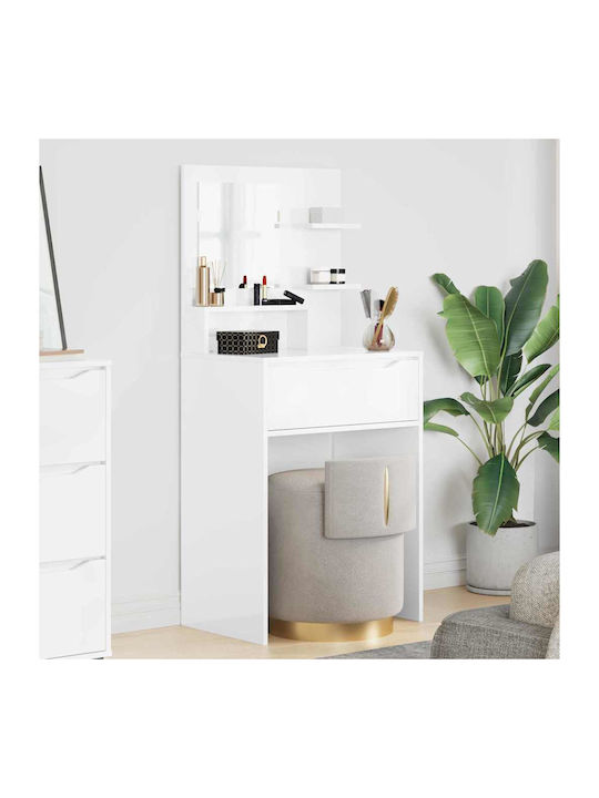 Floor-standing Makeup Dressing Table Wooden Whi...