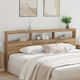 vidaXL Wooden Bed Headboard Artisan Oak 220x102cm