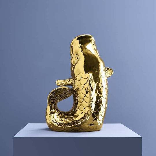 Werner Voss Keramik Vase Gold Werner Voss Keramik Vase Gold