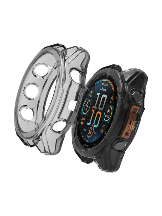 Silikon Schutz Hülle Garmin Fenix 8 47 mm Schwarze
