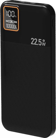 Moxom MX-PB92 Power Bank 10000mAh 22.5W with 2 USB-A Ports and USB-C Port Power Delivery Black