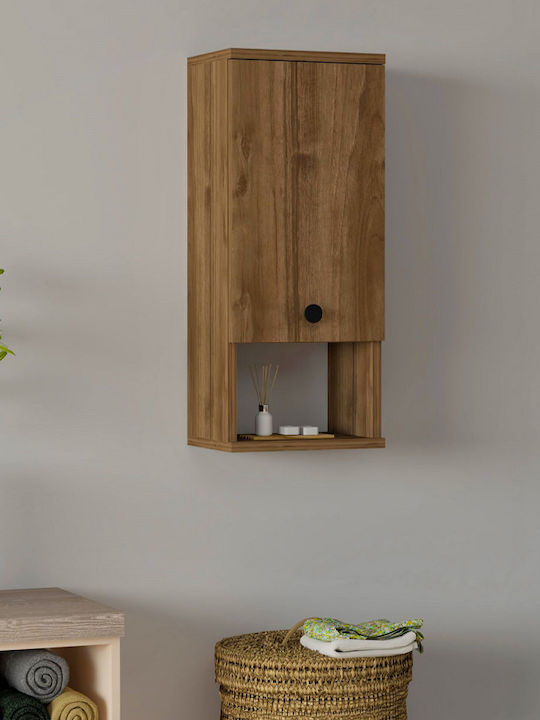 Megapap GP052-0239 2 Wall Mounted Wooden Bathroom Shelf 30x21.8x71cm