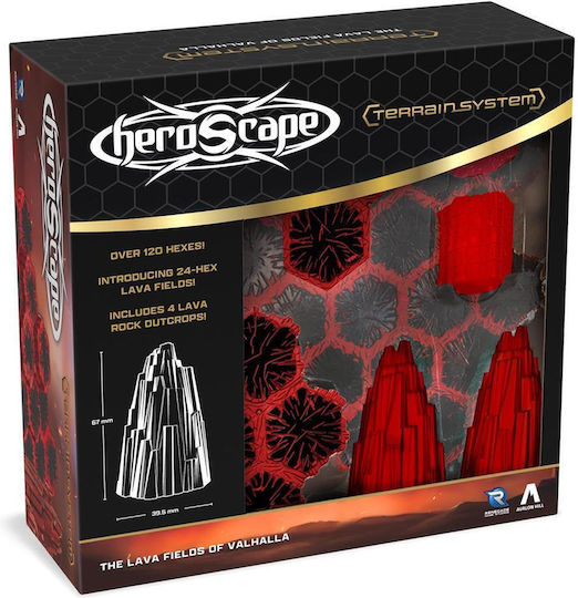 Επέκταση Παιχνιδιού Heroscape The Lava Fields of ValhallaTerrain (EN) Renegade Game Studios