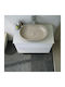 Rak Ceramics Feeling Deasupra Blatului Chiuvetă Porțelan 55x35x13cm Cappuccino Matt