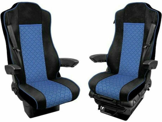 Комплект Калъфи За Камион 2 Бр Mercedes Actros Mp3 Mp4 2015 2020 Червено Екологична Кожа