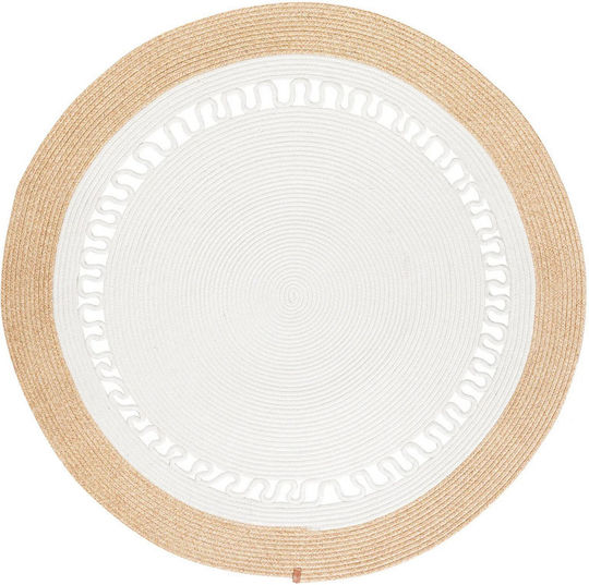 Anatolia Jute 103 Rug Round from Jute Sand Cream