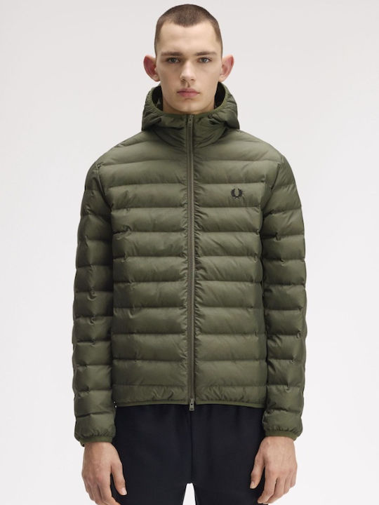 Fred Perry Μπουφάν Puffer Χακί