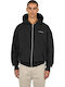 Ζακέτα με Κουκούλα Washed Black