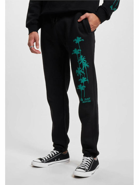 Sweatpants with Elastic Black, Green