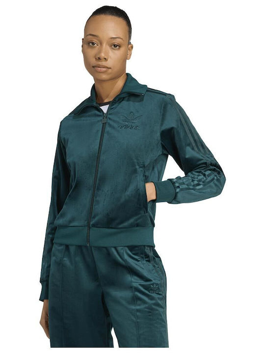 Track Top Γυναικεία Ζακέτα Φούτερ Βελουτέ Aurivy