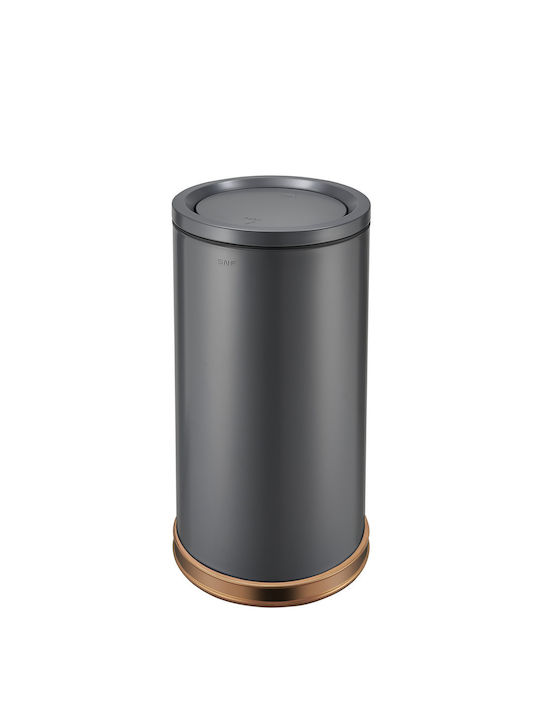 SMASH DESIGN LUXURY BINS Coș de Gunoi din Oțel Inoxidabil Negru 89lt 1buc