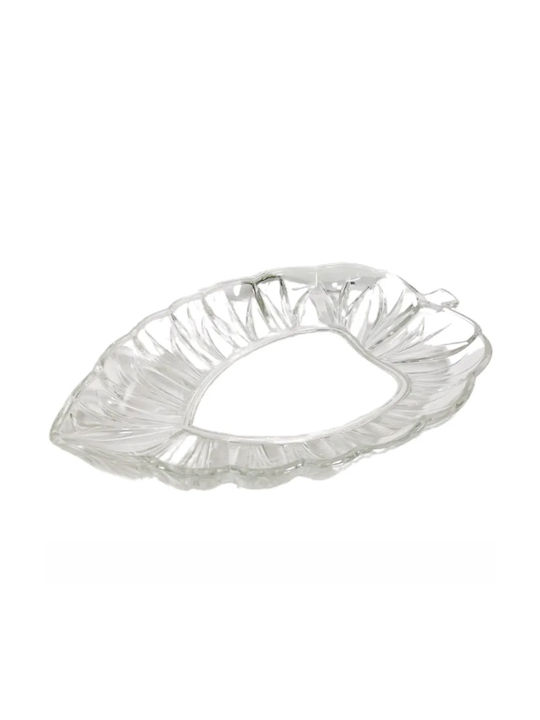 Servierschüssel Rund Glas Transparent mit Durchmesser 30cm
